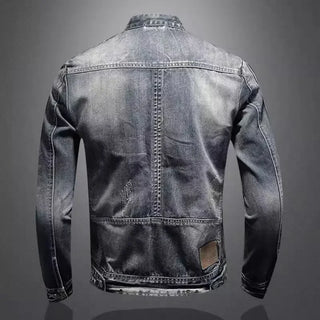 Mira | Denim-Bikerjacke für Herren im Retro-Look