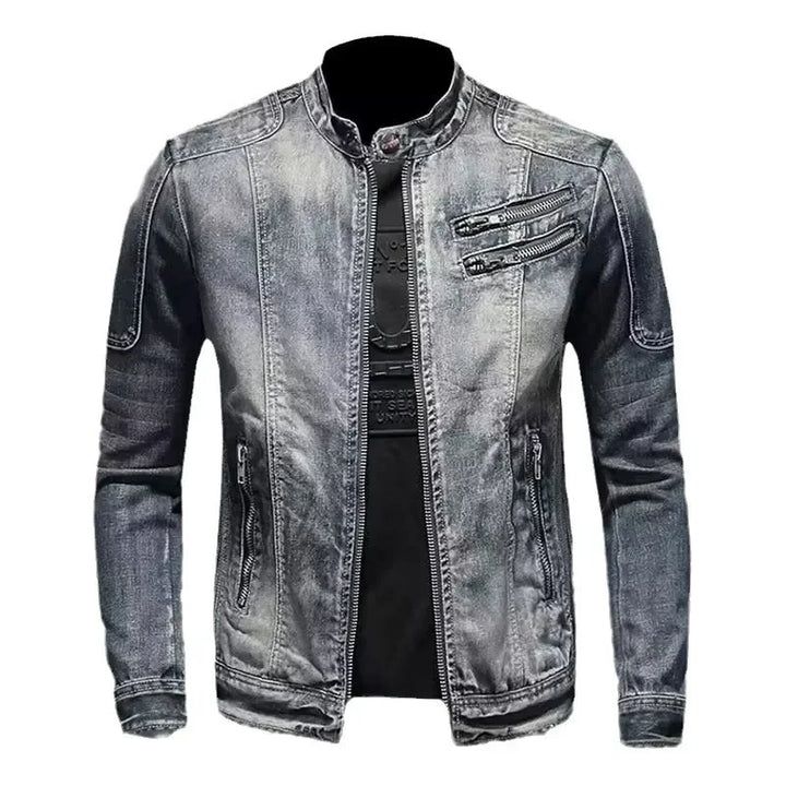 Mira | Denim-Bikerjacke für Herren im Retro-Look