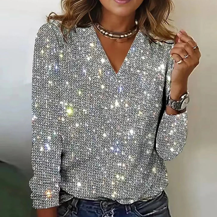 Monique | Top mit Pailletten
