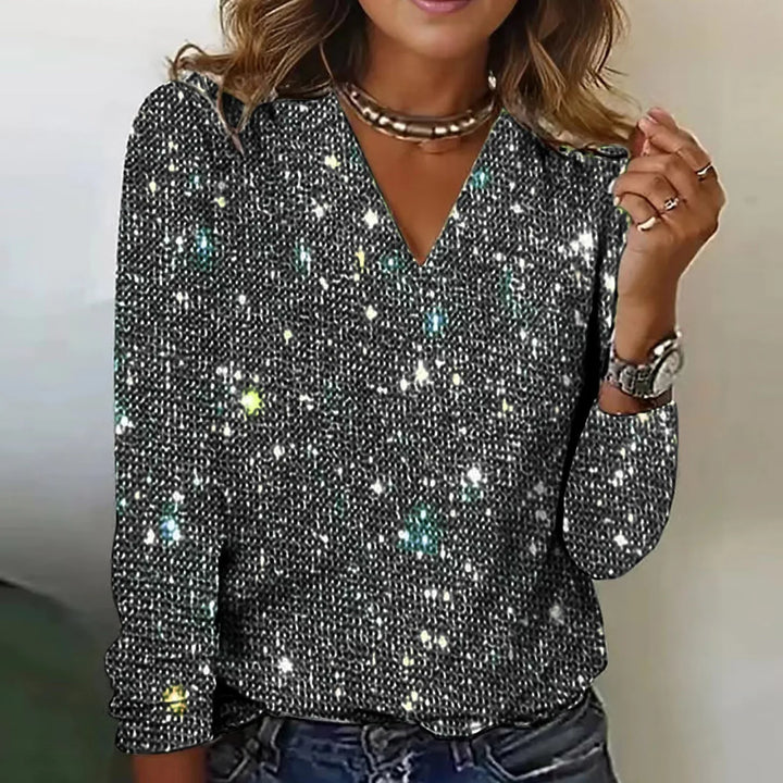 Monique | Top mit Pailletten