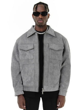 Mira | Oversized Wildleder-Jacke für Herren