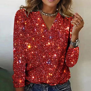 Monique | Top mit Pailletten