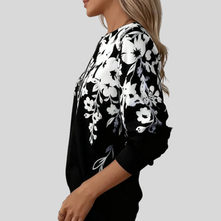 Crimson™ | Blumenprint Zip Sweatshirt