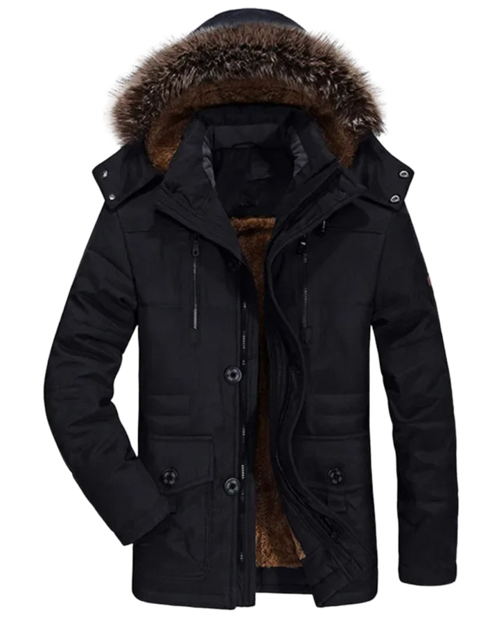 Theo | Baumwoll-Winterjacke mit Kapuze