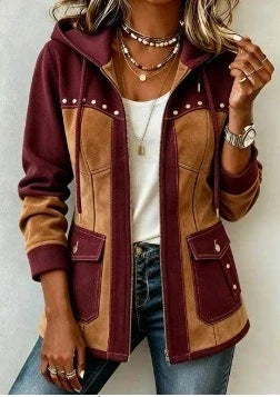 DELACROIX | Bi-Material Kapuzenjacke Véronique