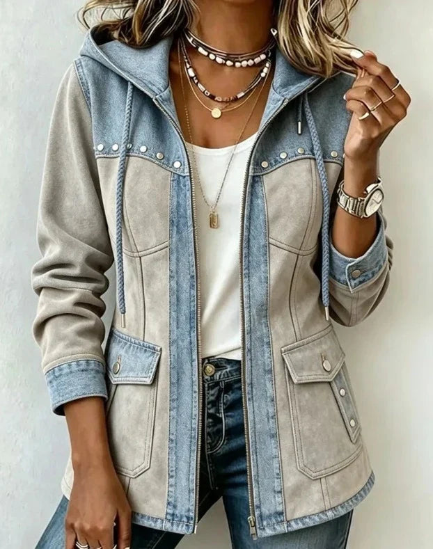 DELACROIX | Bi-Material Kapuzenjacke Véronique