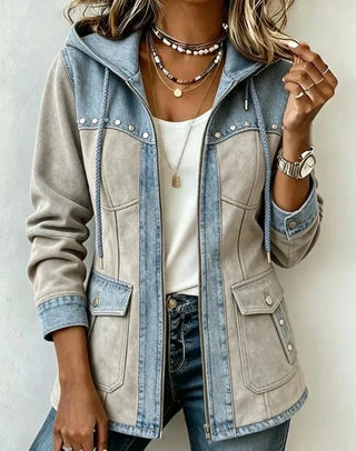 DELACROIX | Bi-Material Kapuzenjacke Véronique