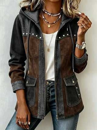 DELACROIX | Bi-Material Kapuzenjacke Véronique