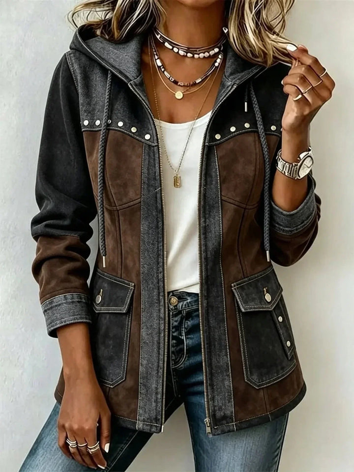 DELACROIX | Bi-Material Kapuzenjacke Véronique