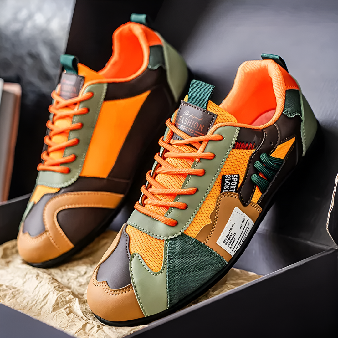 Rune Retro Racer Sneaker Orange Detail