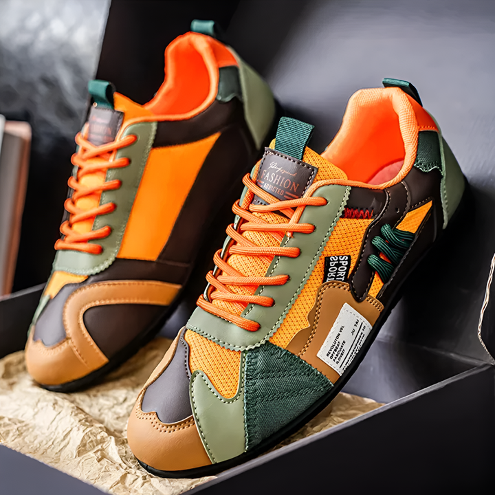 Rune Retro Racer Sneaker Orange Detail