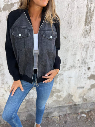 Tessa™ | Lässige Reißverschlussjacke mit V-Ausschnitt