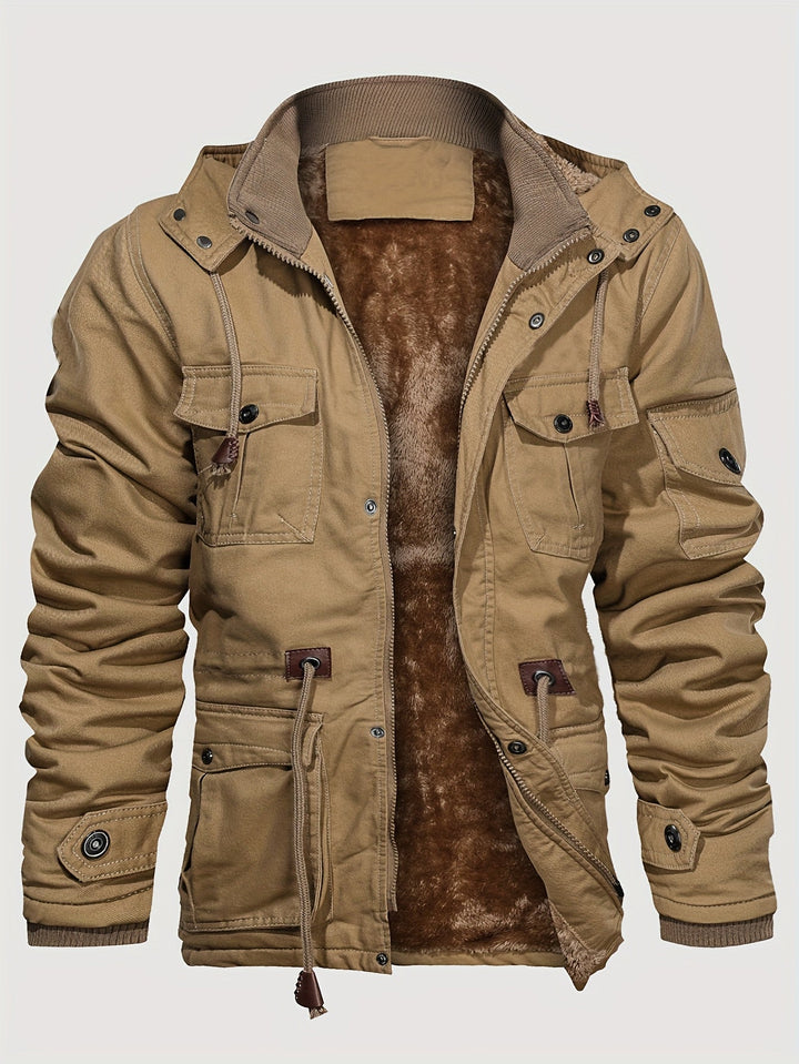 Mira | Lange Outdoor-Herrenjacke – Heavy-Duty &amp; warm gefüttert