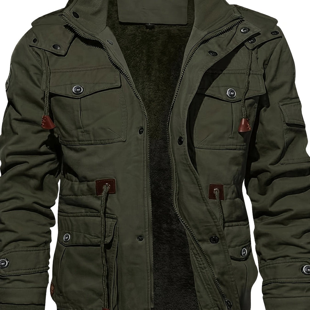 Mira | Lange Outdoor-Herrenjacke – Heavy-Duty &amp; warm gefüttert