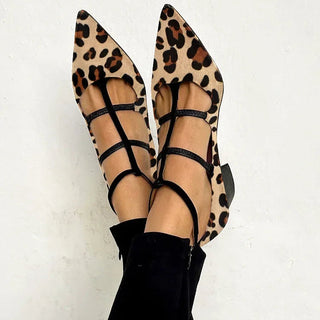 Franca | Schuhe mit Absatz und Leopardenband