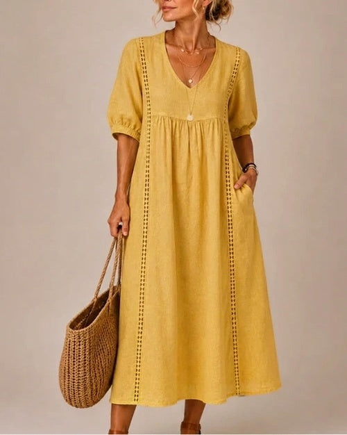 Sefi | Sommerliches Midikleid mit Spitzendetails