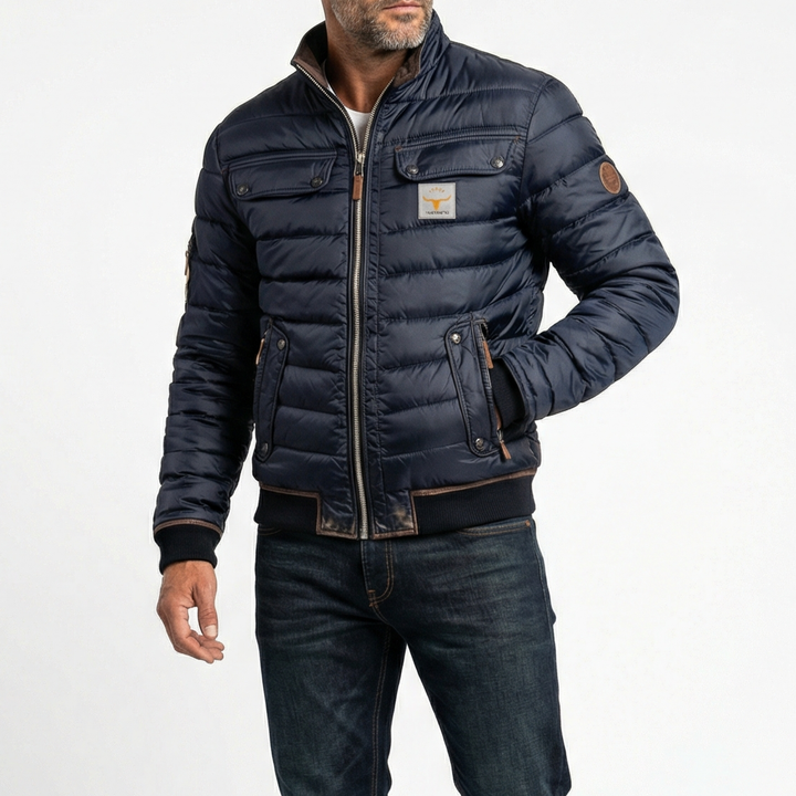 Moritz | Gesteppte Übergangsjacke mit Stehkragen für Herren