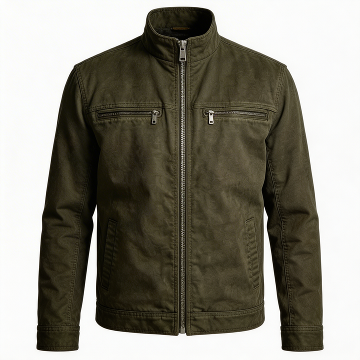 Mira Valmont | Vintage Field Jacket für Herren in Olivgrün