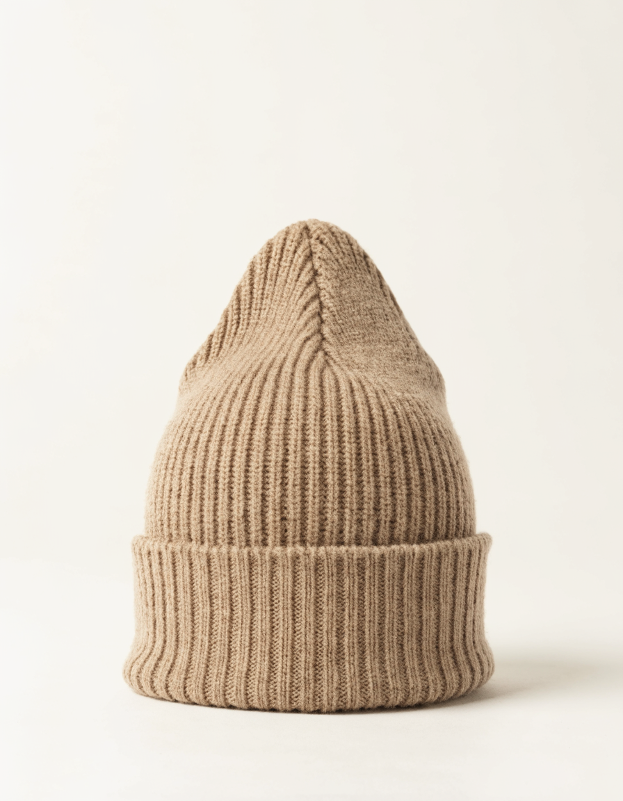 Finn Merino Beanie in Camel