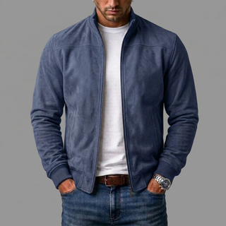 Varel | Bomberjacke in Wildleder-Optik
