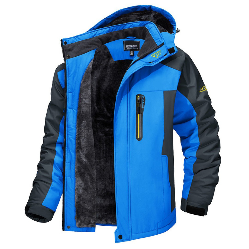 Hendrik | Herren-Winterjacke mit Kapuze &amp; Windschutzleiste