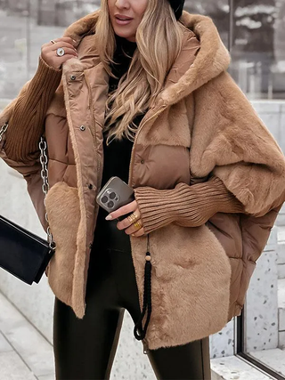 Bomberjacke mit Kapuze für Damen