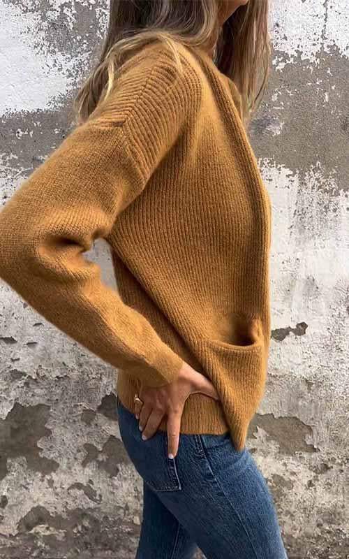 Regina - Gemütlicher Pullover mit Reißverschluss