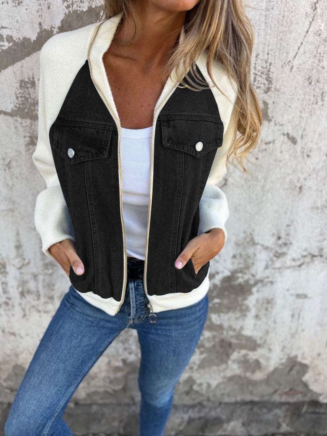 Oliva - Jeansjacke