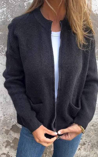 Regina - Gemütlicher Pullover mit Reißverschluss