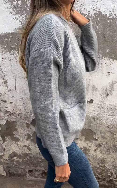 Regina - Gemütlicher Pullover mit Reißverschluss