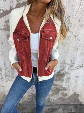 Oliva - Jeansjacke