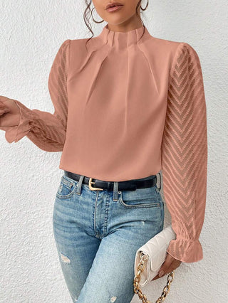 Nathalie™ | Elegante Bluse mit plissierten Ärmeln