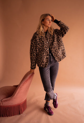 Susanne™ | Trendige Jacke mit Leopardenmuster