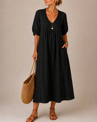Sefi | Sommerliches Midikleid mit Spitzendetails