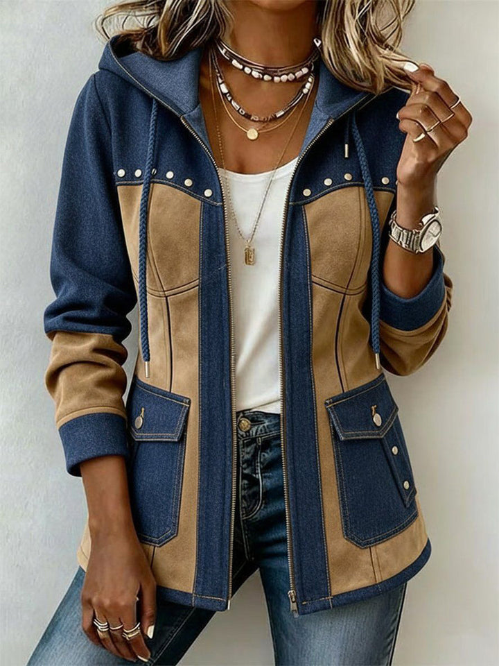 DELACROIX | Bi-Material Kapuzenjacke Véronique