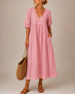 Sefi | Sommerliches Midikleid mit Spitzendetails