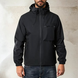Herren Outdoor Sportjacke in einfarbigem Design
