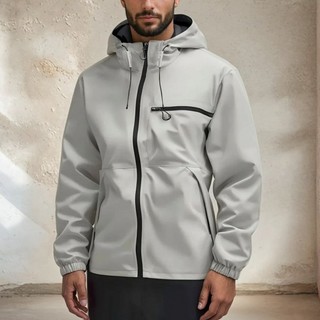 Herren Outdoor Sportjacke in einfarbigem Design