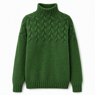 Marlene | Damen-Rollkragenpullover mit Zopfmuster, 12 Farben