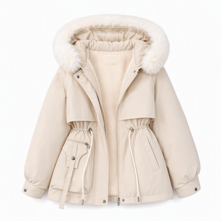 Lena™ | Warmer Winterparka mit Kunstfellkapuze