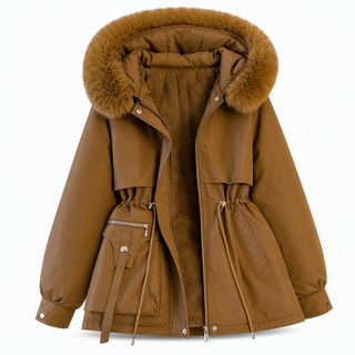 Lena™ | Warmer Winterparka mit Kunstfellkapuze