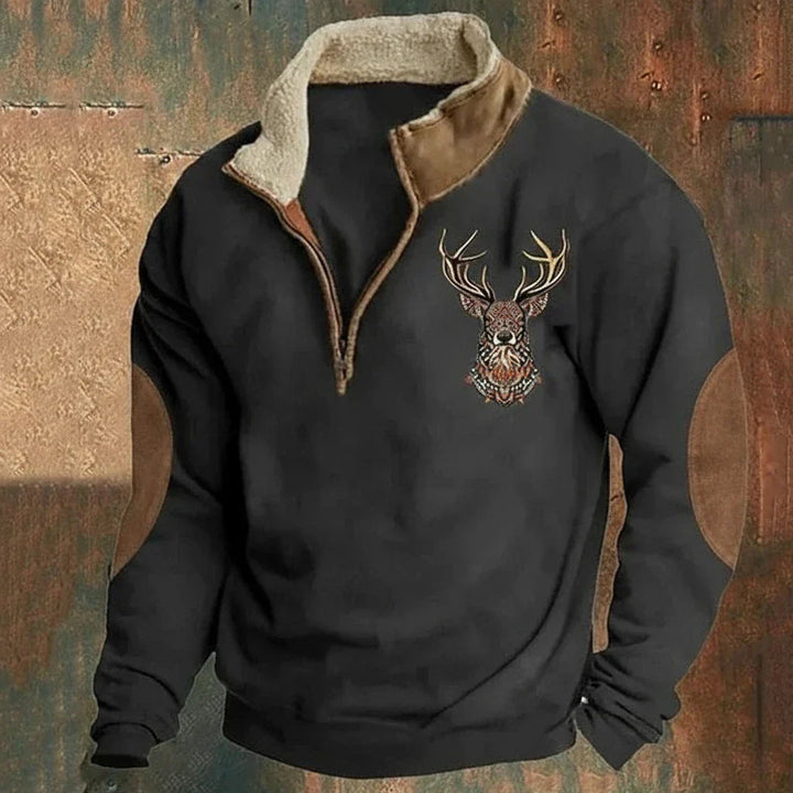 Jonathan Halfzip-Sweatshirt Schwarz
