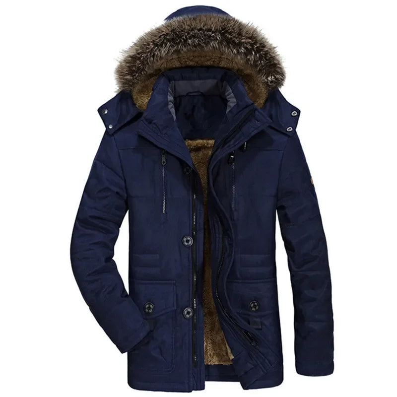 Theo | Baumwoll-Winterjacke mit Kapuze