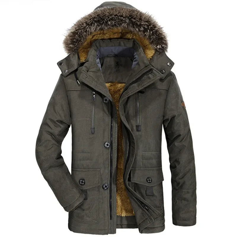 Theo | Baumwoll-Winterjacke mit Kapuze