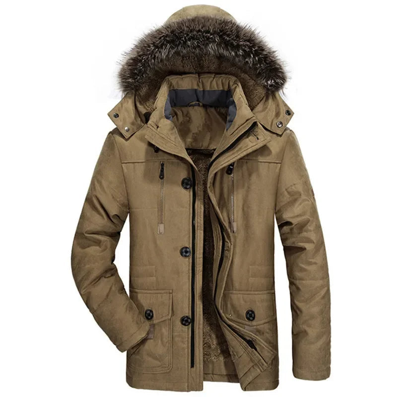 Theo | Baumwoll-Winterjacke mit Kapuze