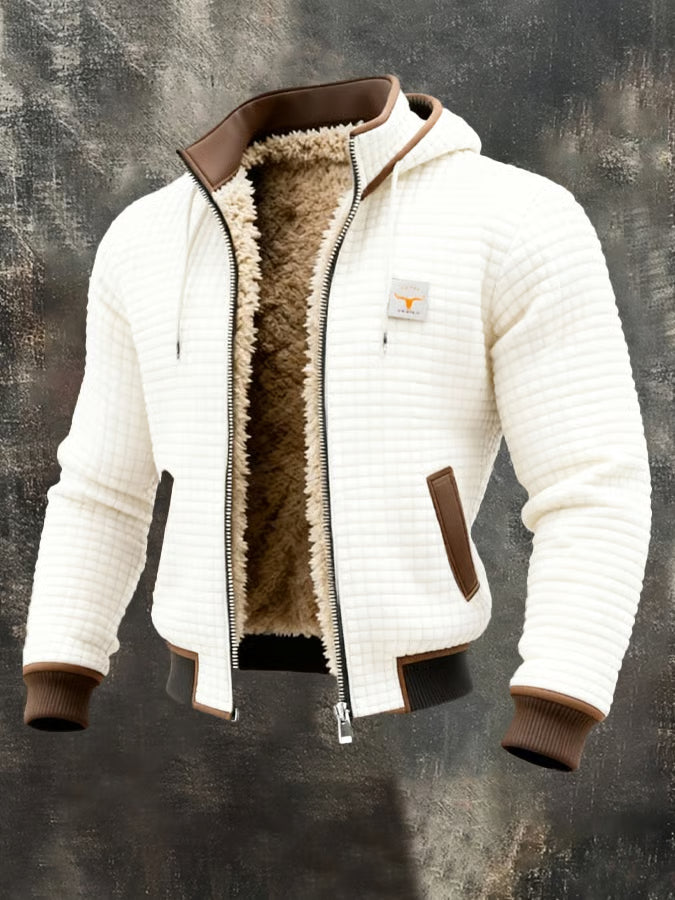 Mira | Retro-Kapuzenjacke für Herren mit Reißverschluss