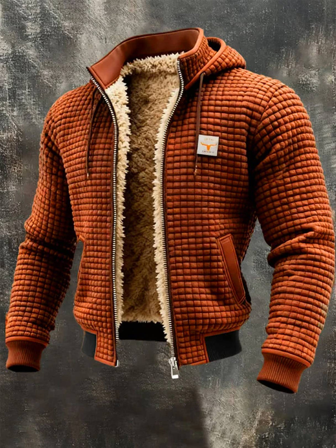 Mira | Retro-Kapuzenjacke für Herren mit Reißverschluss